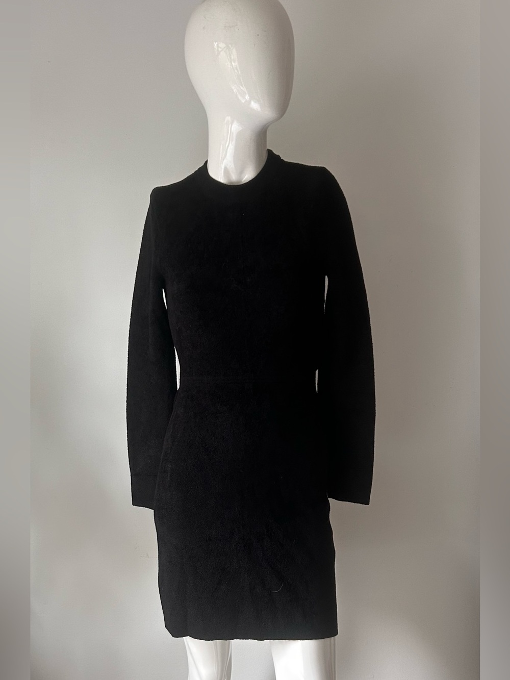 Sandro Black Long-Sleeve Cutout Back Mini Dress - Picture 6 of 10